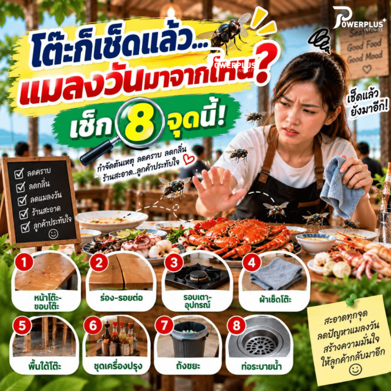แมลงวันในร้านอาหาร