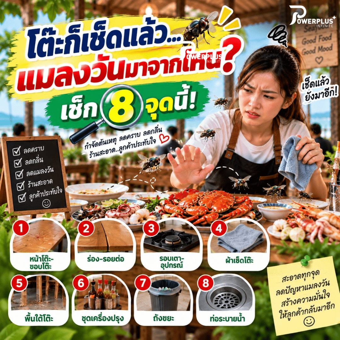 แมลงวันในร้านอาหาร